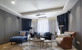 法式別墅客廳裝修實(shí)景案例