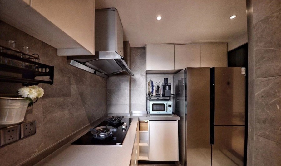 現(xiàn)代風格兩居室廚房效果圖