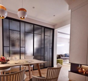 現(xiàn)代風格兩居室餐廳效果圖