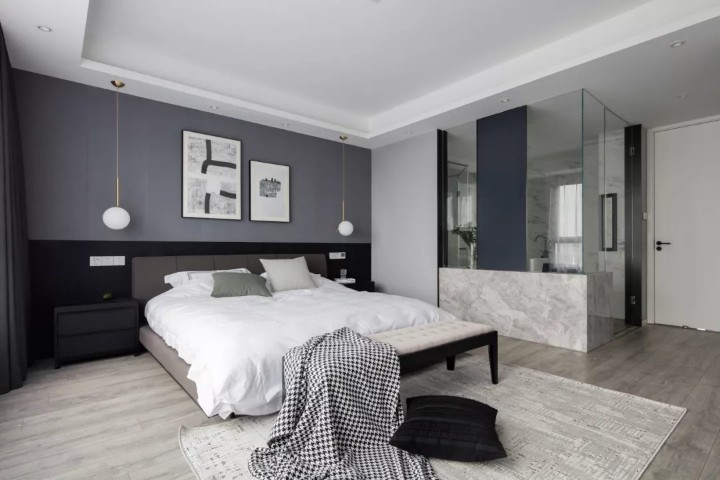 現(xiàn)代簡(jiǎn)約風(fēng)三居室臥室裝修效果圖