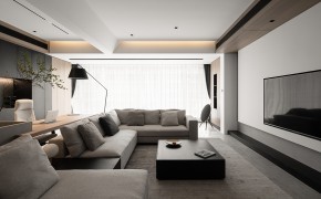 現(xiàn)代簡(jiǎn)約風(fēng)格四居室客廳裝修效果圖