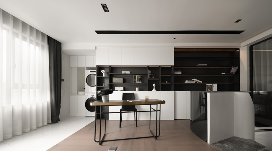 現(xiàn)代簡(jiǎn)約風(fēng)格四居室書房裝修效果圖