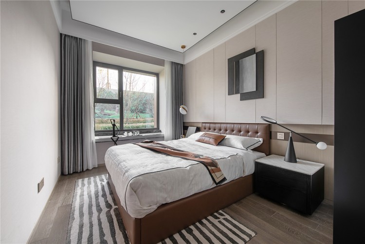 現(xiàn)代簡約風格三居室臥室裝修效果圖