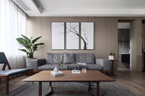 簡(jiǎn)約中式風(fēng)格四居室客廳裝修效果圖