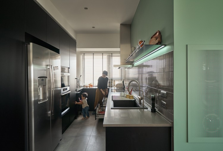 北歐風(fēng)格三居室廚房裝修效果圖