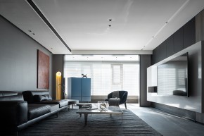 現(xiàn)代簡約復(fù)式客廳裝修效果圖