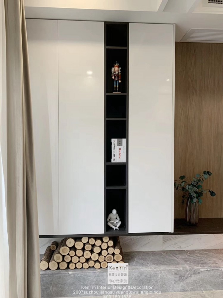 弘陽上湖現(xiàn)代輕奢風(fēng)格三居室客廳裝修實(shí)景案例