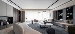 現(xiàn)代簡約風(fēng)格四居室客廳裝修效果圖