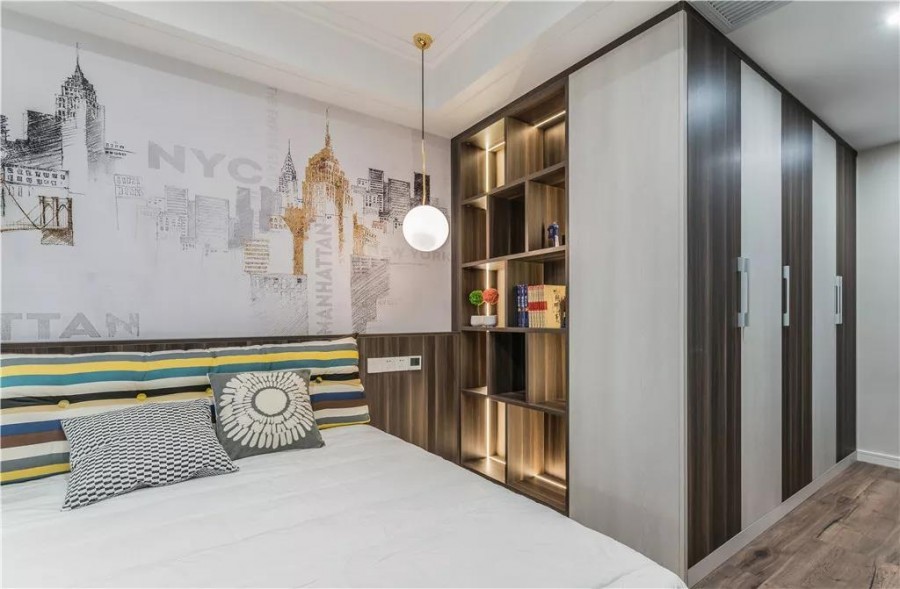 現(xiàn)代風格三居室臥室裝修效果圖