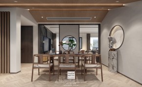 貴都花園現(xiàn)代簡(jiǎn)約風(fēng)格復(fù)式茶室裝修效果圖