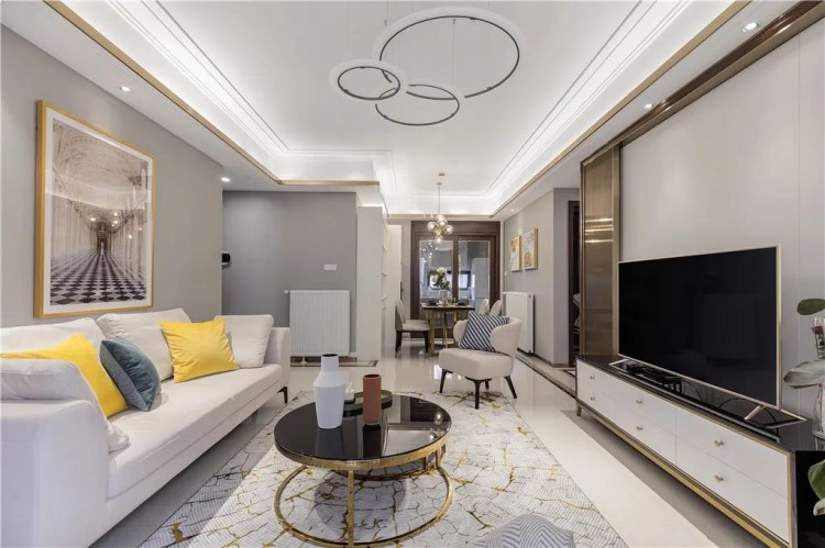 現(xiàn)代輕奢風格三居室裝修效果圖