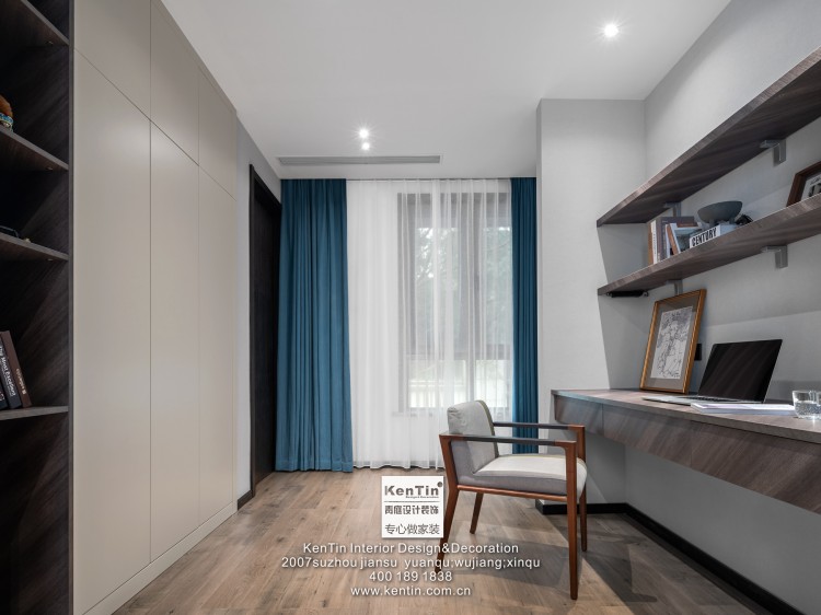 石湖灣現(xiàn)代簡(jiǎn)約風(fēng)格別墅實(shí)景-書(shū)房