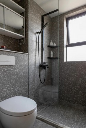 現代簡約風格三居室衛(wèi)生間裝修效果圖