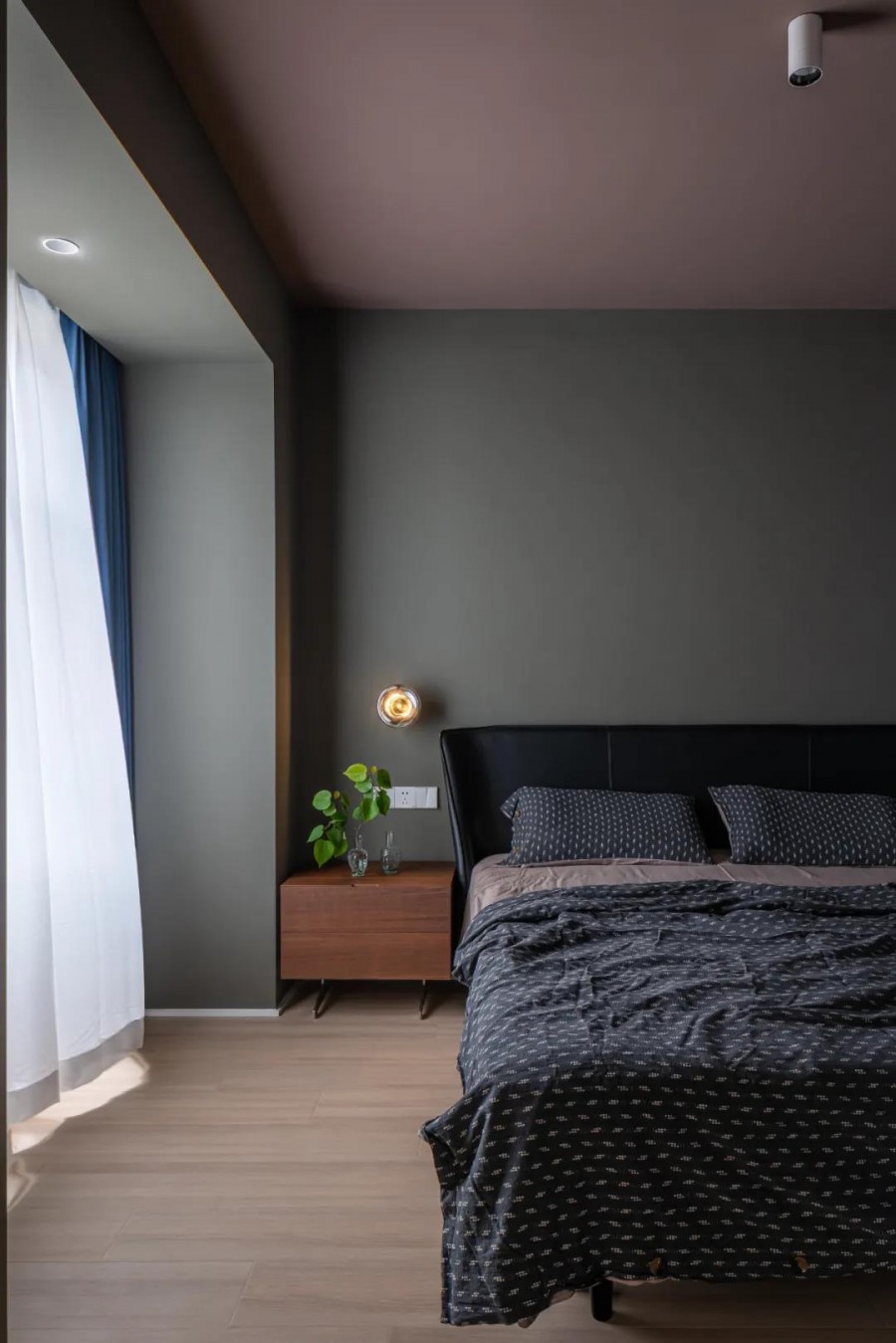 89㎡一家三口，素雅的軟裝臥室裝修效果圖