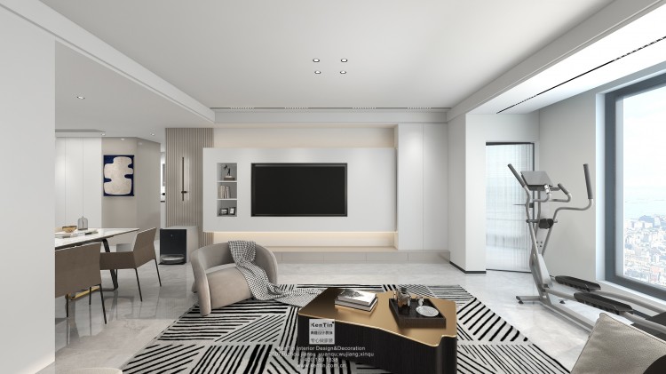 星海人家現(xiàn)代簡約風(fēng)格四居室裝修效果圖