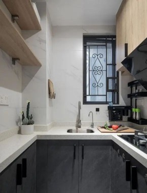 簡約風(fēng)格三居室廚房裝修效果圖