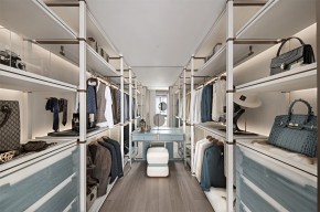 現(xiàn)代風格四居室衣帽間裝修效果圖