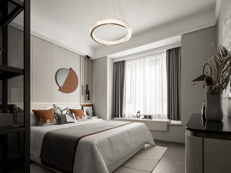 意式簡奢風(fēng)格四居室臥室裝修效果圖