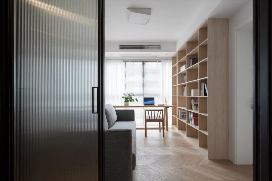現(xiàn)代簡約風格三居室書房裝修效果圖
