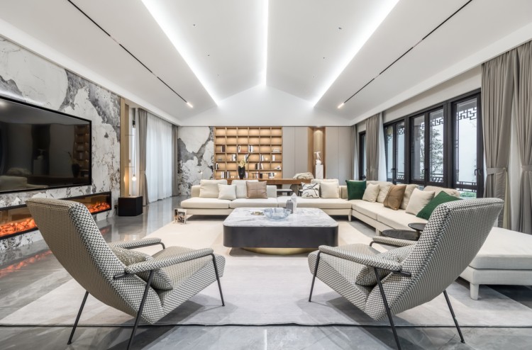 現(xiàn)代風(fēng)格復(fù)式樓裝修效果圖