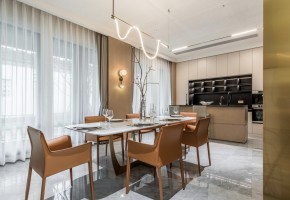 現(xiàn)代風格復式樓餐廳裝修效果圖