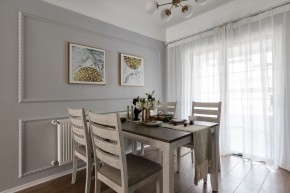 美式輕奢風(fēng)格四居室餐廳裝修效果圖