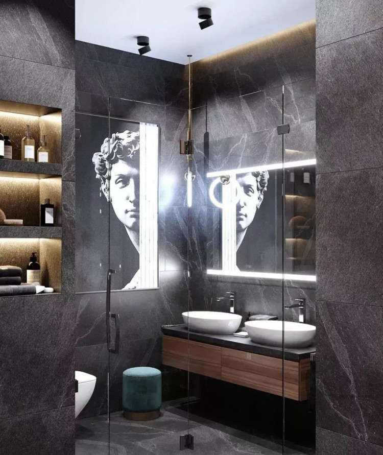 現(xiàn)代風格三居室衛(wèi)生間裝修效果圖