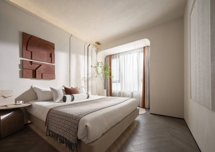 現(xiàn)代簡約風格三居室臥室裝修效果圖