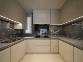 簡約風(fēng)格復(fù)式廚房裝修效果圖