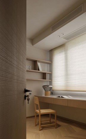 簡約風(fēng)格復(fù)式書房裝修效果圖