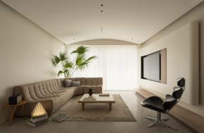 簡(jiǎn)約風(fēng)格三居室客廳裝修效果圖