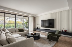 現(xiàn)代簡約風格三居室客廳裝修效果圖