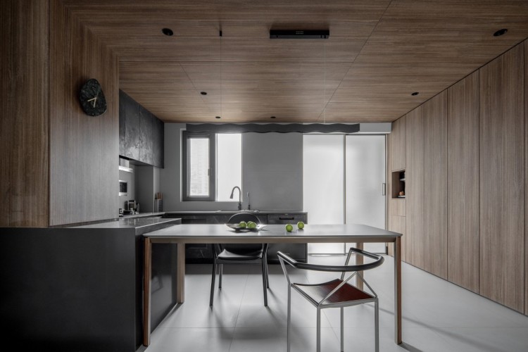 現(xiàn)代簡約風格三居室餐廳裝修效果圖