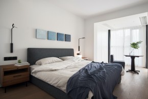 現(xiàn)代簡約風格三居室臥室裝修效果圖