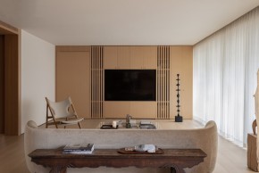 現(xiàn)代簡(jiǎn)約風(fēng)格三居室客廳裝修效果圖