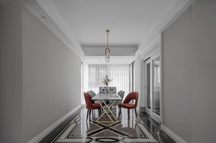 現(xiàn)代簡約風格三居室餐廳裝修效果圖