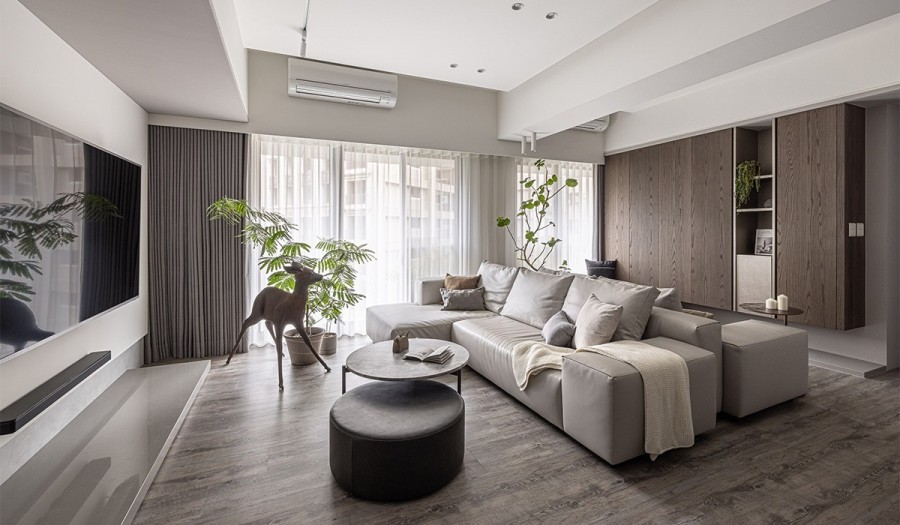 現(xiàn)代風(fēng)格三居室客廳裝修效果圖