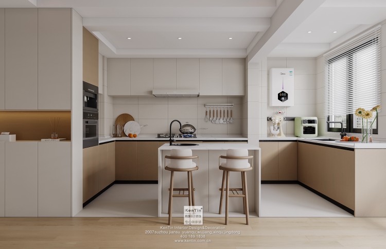 海悅花園現(xiàn)代簡約風(fēng)格三居室廚房裝修效果圖