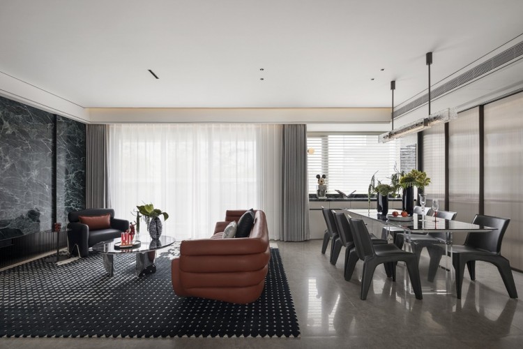 現(xiàn)代風格四居室餐廳裝修效果圖