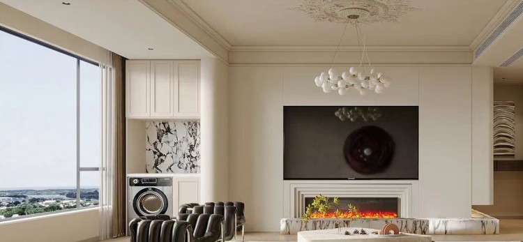 現(xiàn)代簡約兩居室裝修效果圖