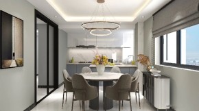 現(xiàn)代簡(jiǎn)約三居室餐廳裝修效果圖