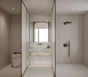 現(xiàn)代簡(jiǎn)約三居室衛(wèi)生間裝修效果圖