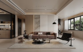 現(xiàn)代簡(jiǎn)約三居室客廳裝修效果圖