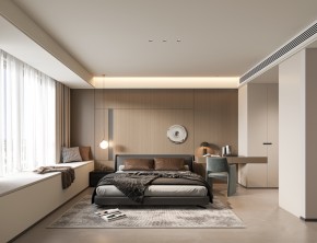 現(xiàn)代簡(jiǎn)約三居室臥室裝修效果圖