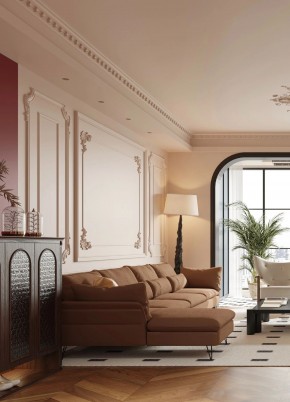 法式復古大平層客廳1裝修效果圖