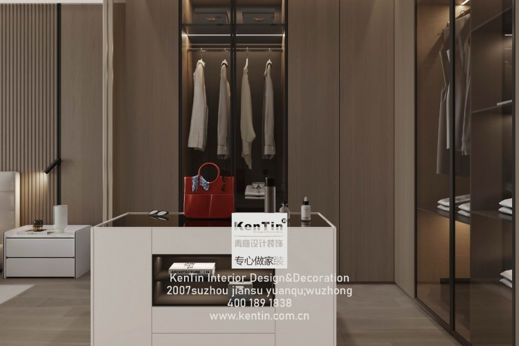 正榮國領(lǐng)意式簡(jiǎn)約別墅衣帽間裝修效果圖