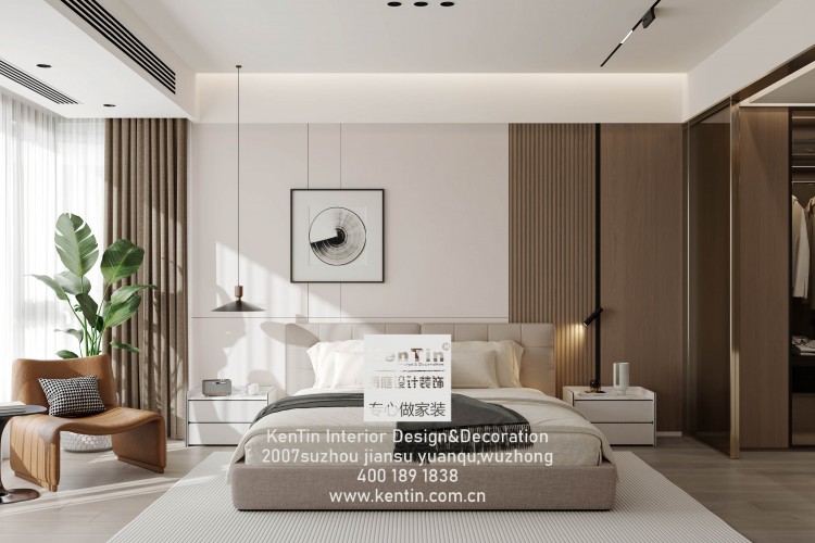 正榮國(guó)領(lǐng)意式簡(jiǎn)約別墅臥室裝修效果圖