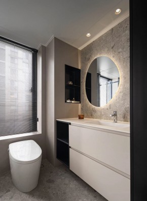 現(xiàn)代簡(jiǎn)約三居室衛(wèi)生間裝修效果圖