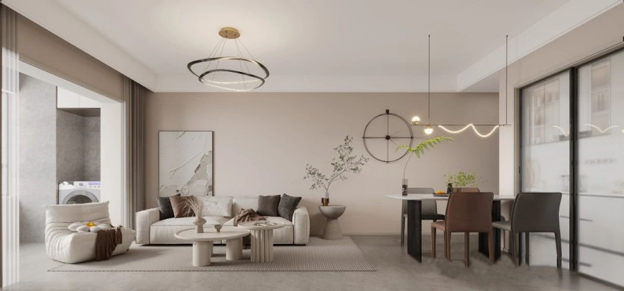 現(xiàn)代簡約兩居室裝修效果圖