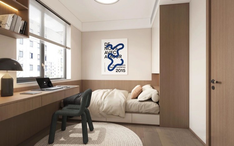 現(xiàn)代簡(jiǎn)約三居室兒童房裝修效果圖